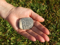 caillou et main, juil. 2009