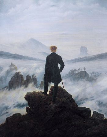 Le voyageur au-dessus d'une mer de nuages