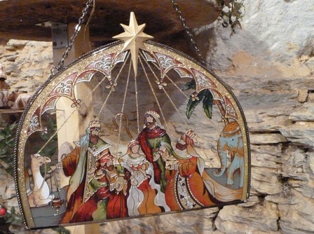crèche-vitrail